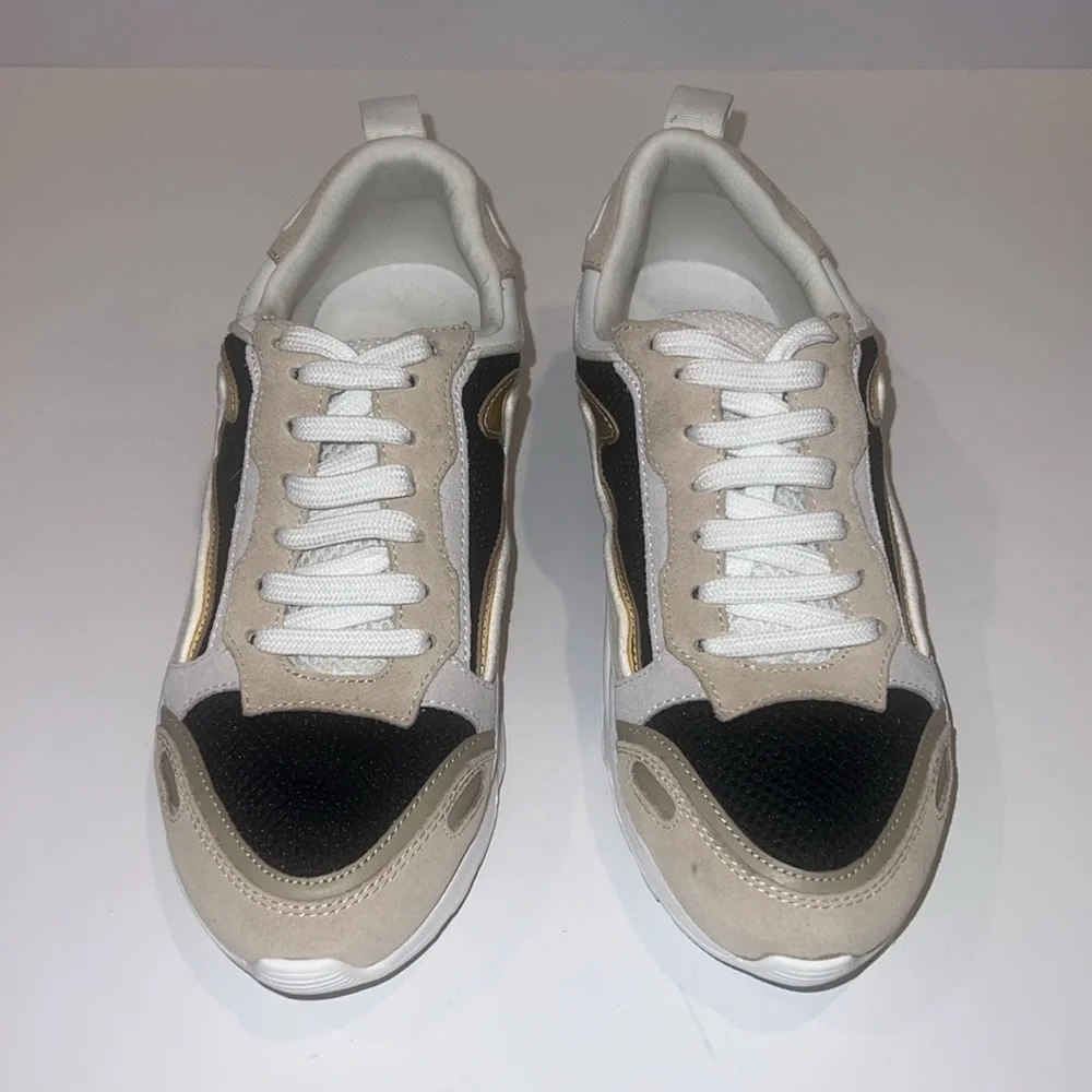 Flame Gold Trainer Sneakers